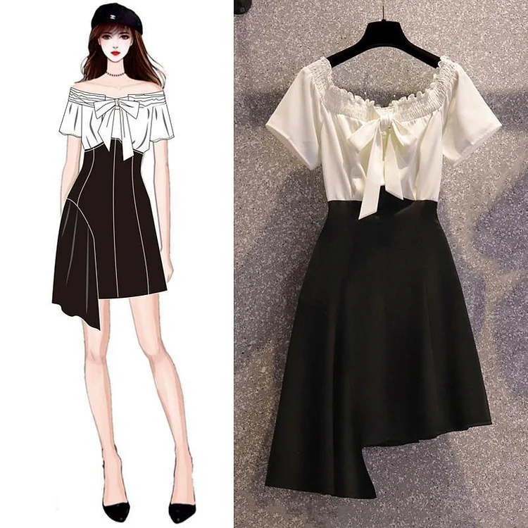 Fashion Bowknot Bandeau Mini Dress P11511