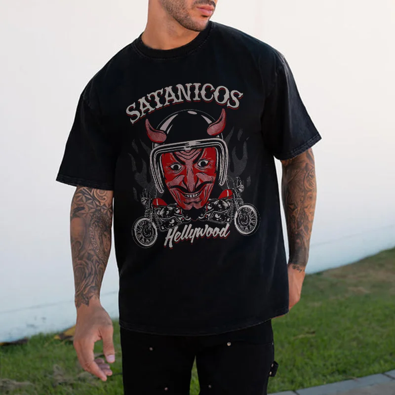 Satanicos Printed Men's T-shirt - Devcarry