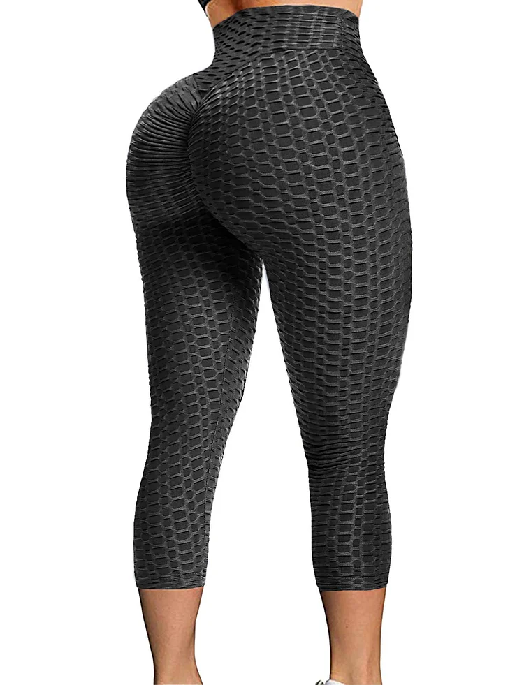 u capris black womens ribbed yoga active leggings