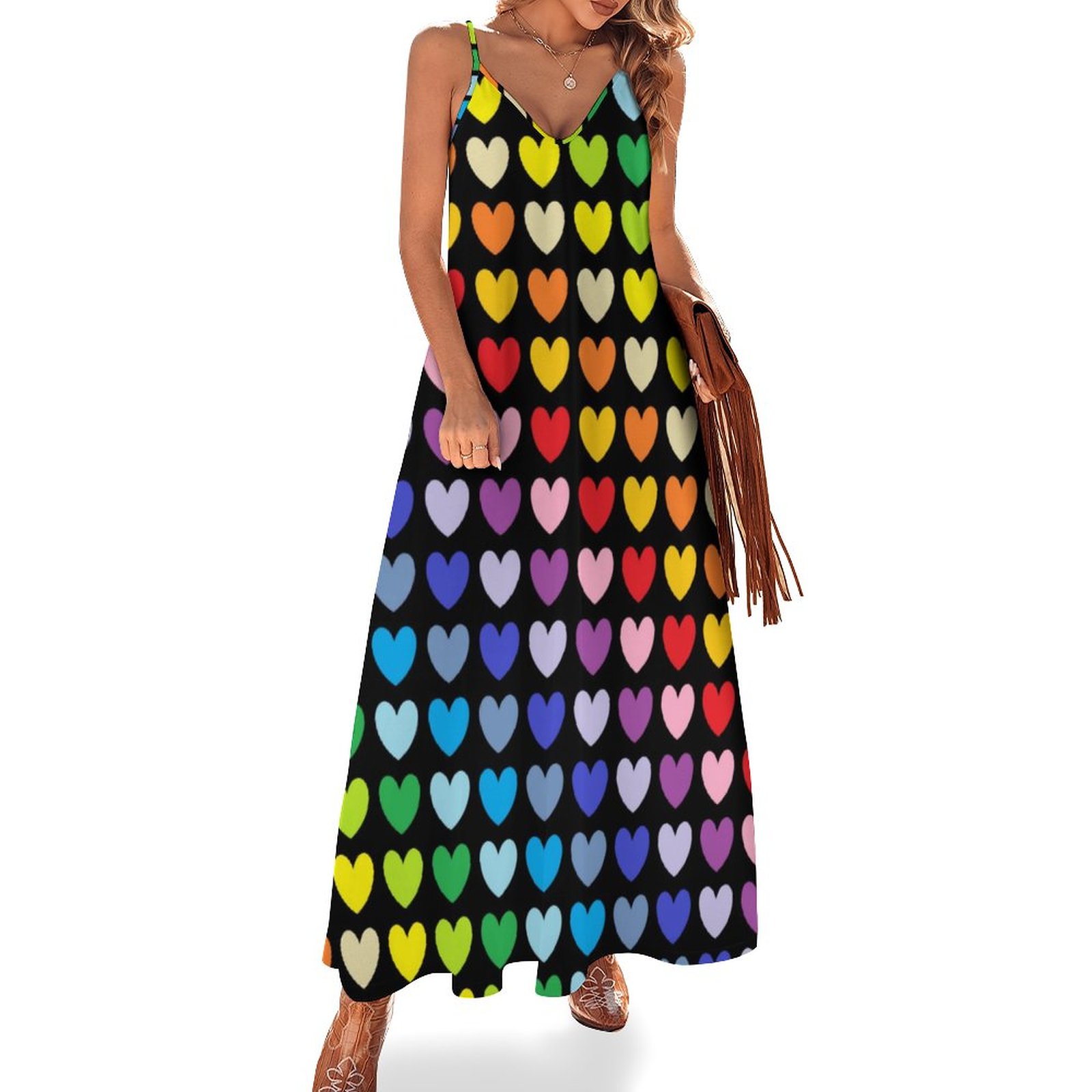 rainbow beach dress Camy Rainbow Beach Dress – Lemon Cabana