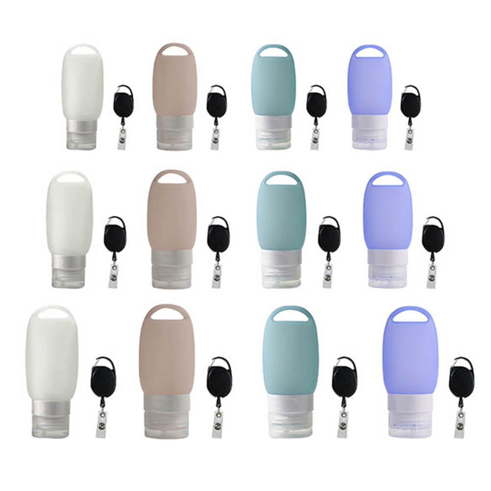 Silicone Empty Bottle Travel Outdoor Sports Refillable Bottle w/Hook Buckle, 60ml plus light green plus telescopic buckle, 501 Original
Silicone Empty Bottle Travel Outdoor Sports Refillable Bottle w/Hook Buckle, 60ml plus light green plus telescopic buckle, 501 Original