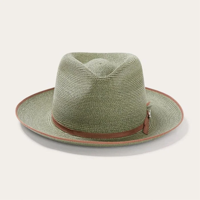 Men's Curled Bow Wide Brimmed Straw Hat
