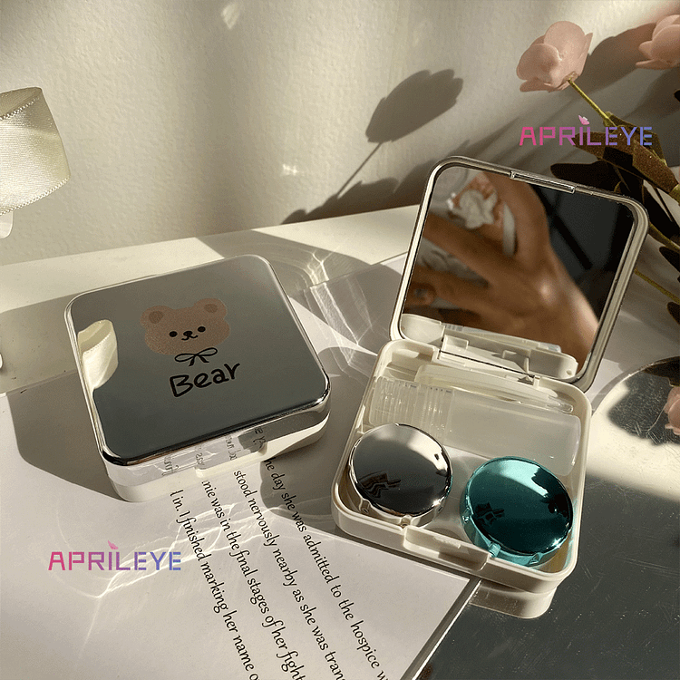 Aprileye Mirror Bear Lens Case
