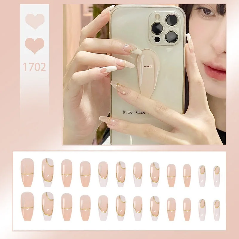 Women's Art Removable Fake Nail Simple European and American Style Wearable Nail