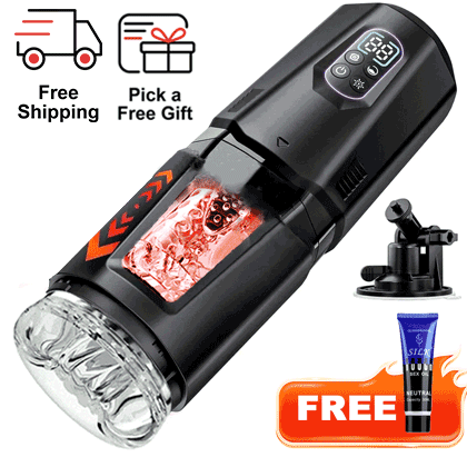 best positions for male masturbation Automatic Powerful Sucking Male Masturbator / Heating Vibrating Blowjo main image 1