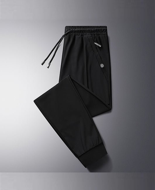 Men Drawstring Breathable Straight Pants