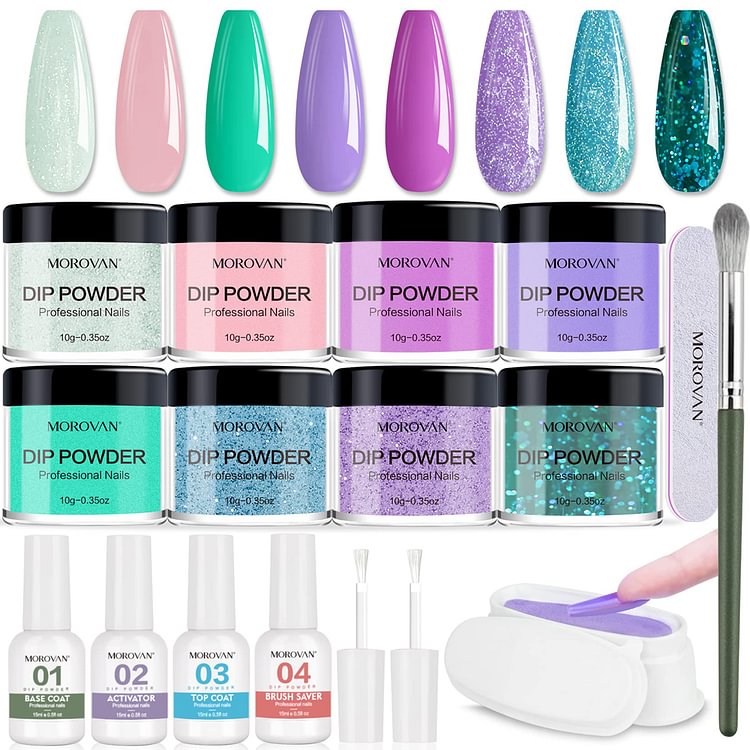 Morovan Dip Powder Nail Kit DPM12