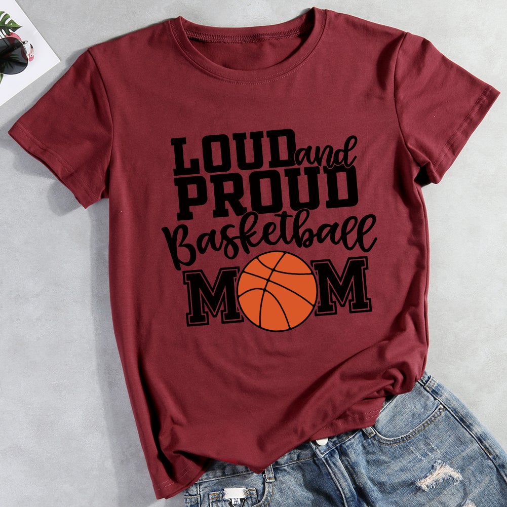 Loud and proud basketball mom T-shirt Tee -011257-Guru-buzz