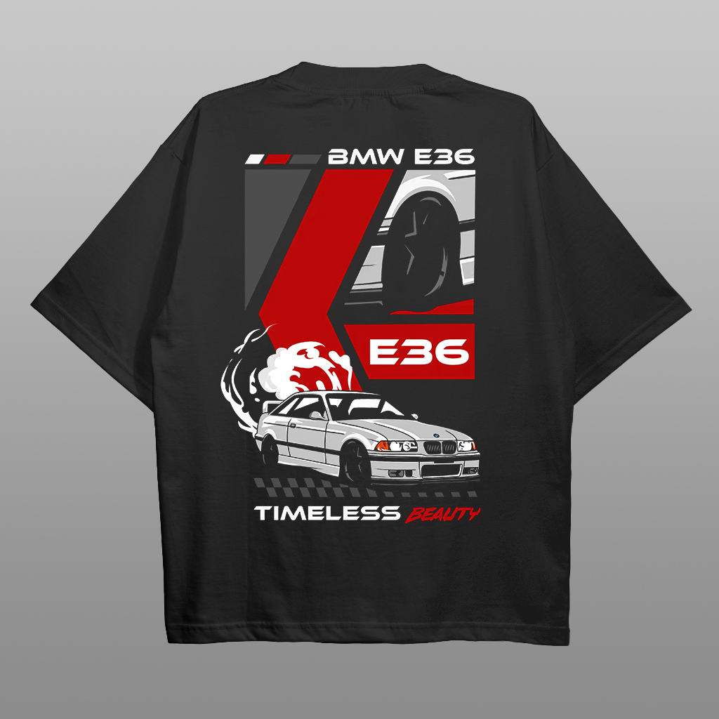BMW E36 Printed Men's Oversized T-shirts - Devcarry
