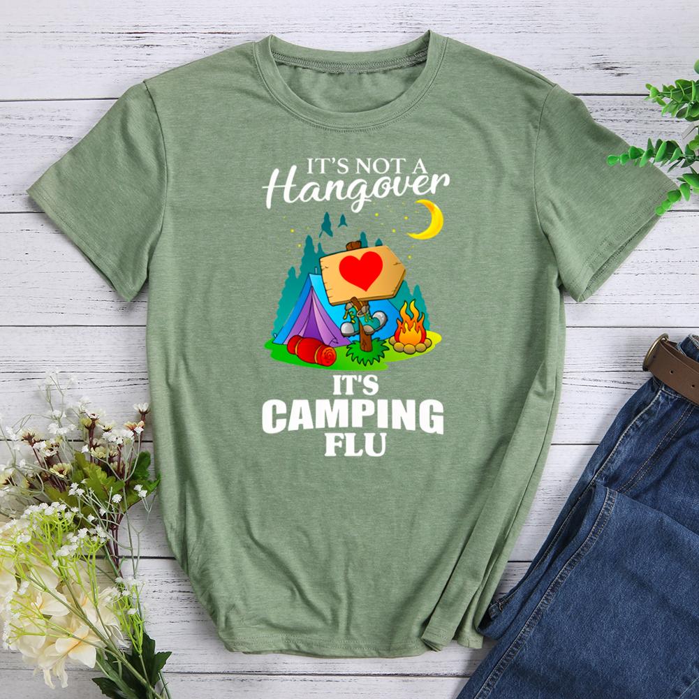 it's camping flu Round Neck T-shirt-0022525-Guru-buzz