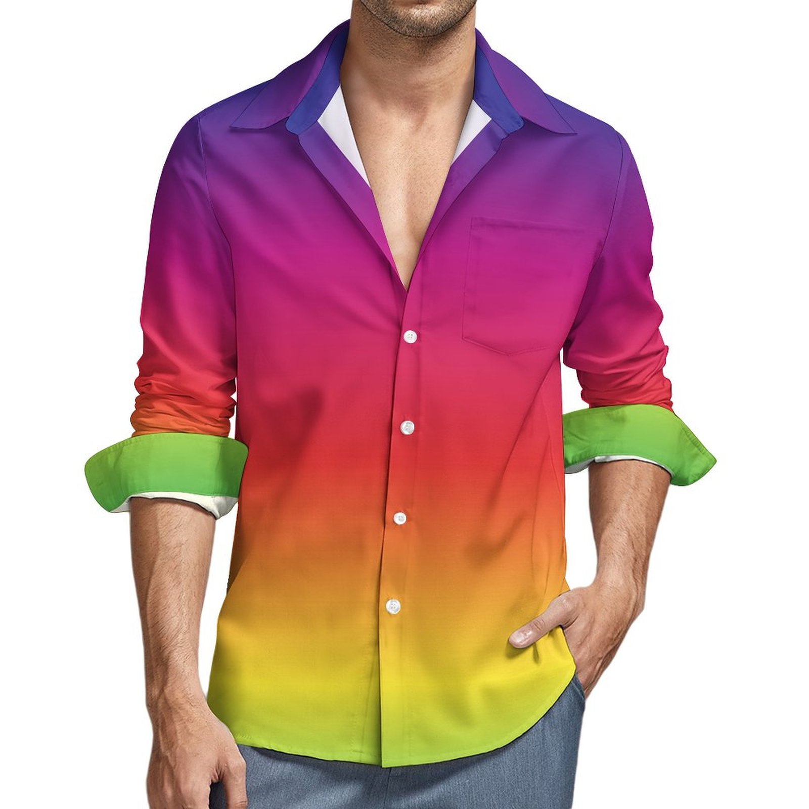 Gay pride clearance button down shirt