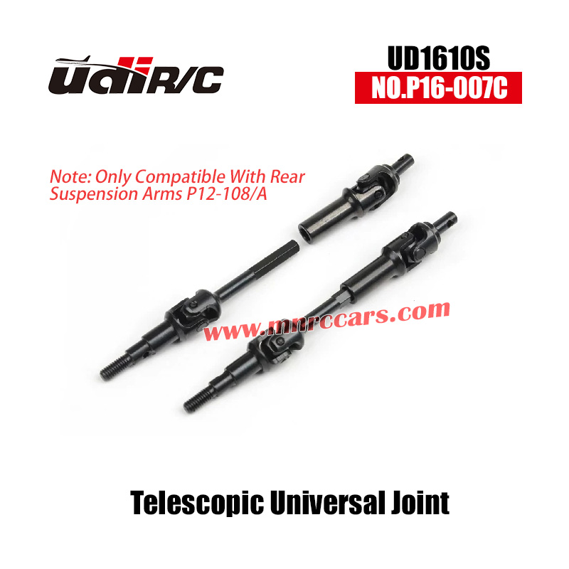 UDIRC UD1610S Upgrade Parts Telescopic Universal Joint Driveshaft P16-007C