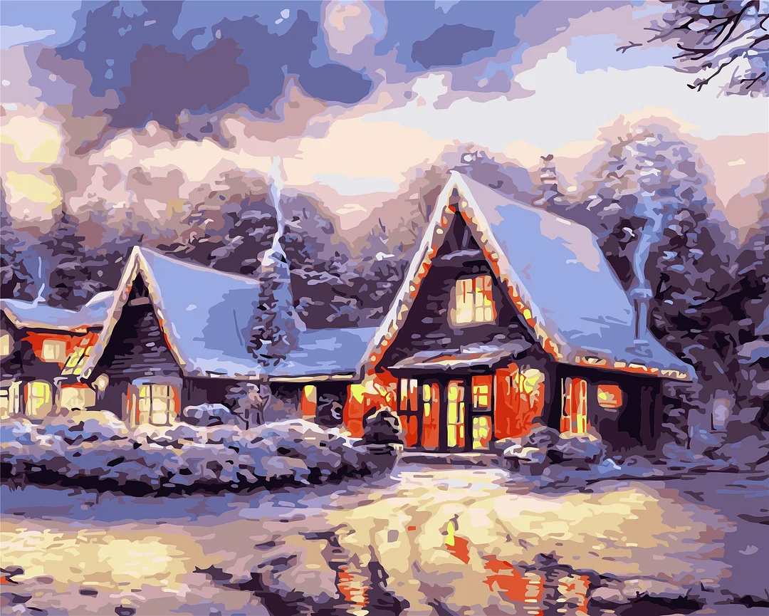 Christmas Paint By Numbers Kits UK WH-80671-1