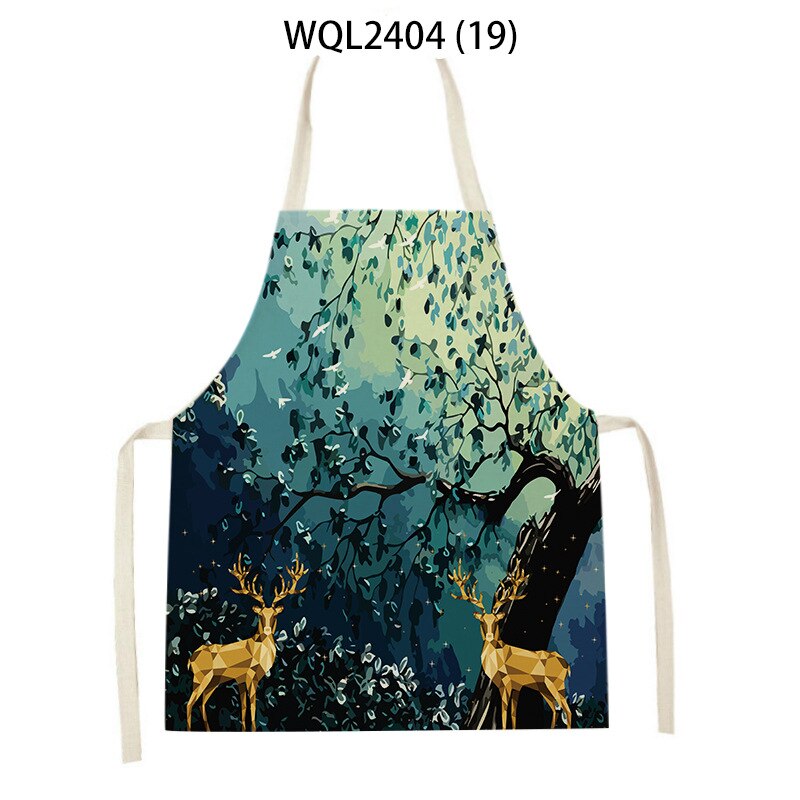 Linen Kitchen Apron Classical mythological animal