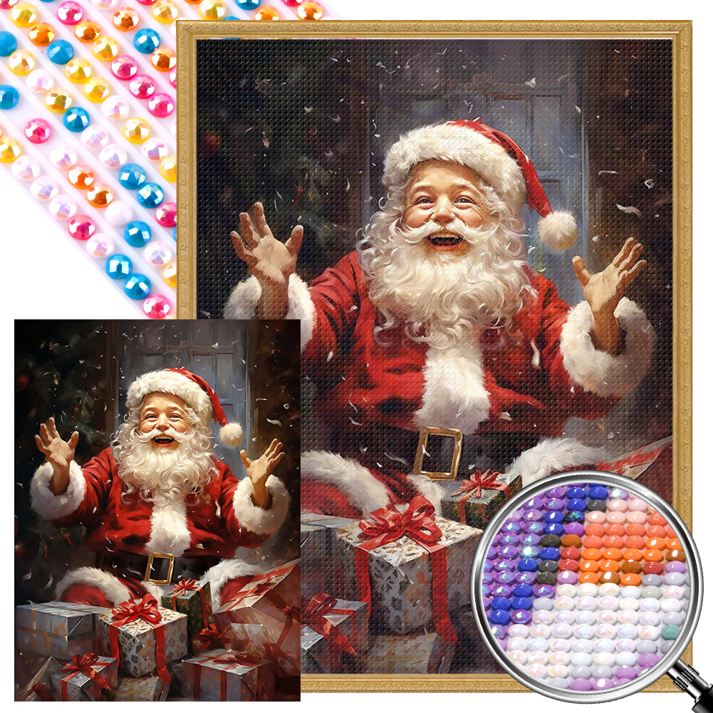 Diamond Painting - Square Drill - Santa(45*60cm)-1116015.02