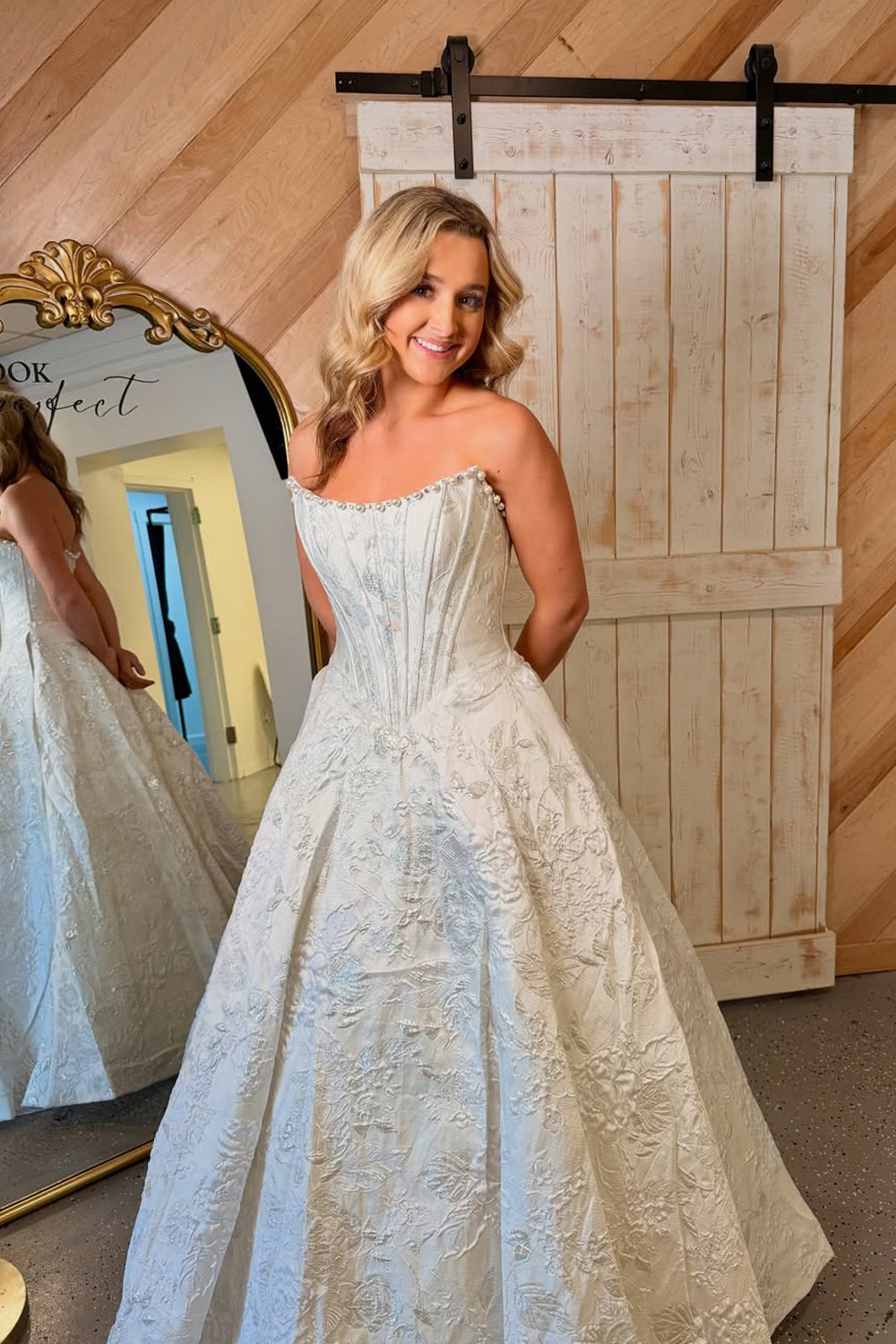 blue dress for baby girl Nina Canacci 1587 Sheer Corset Prom Dress A Line Sequin Scoop Neck Formal Ballgown 18 / Light Blue main image 1