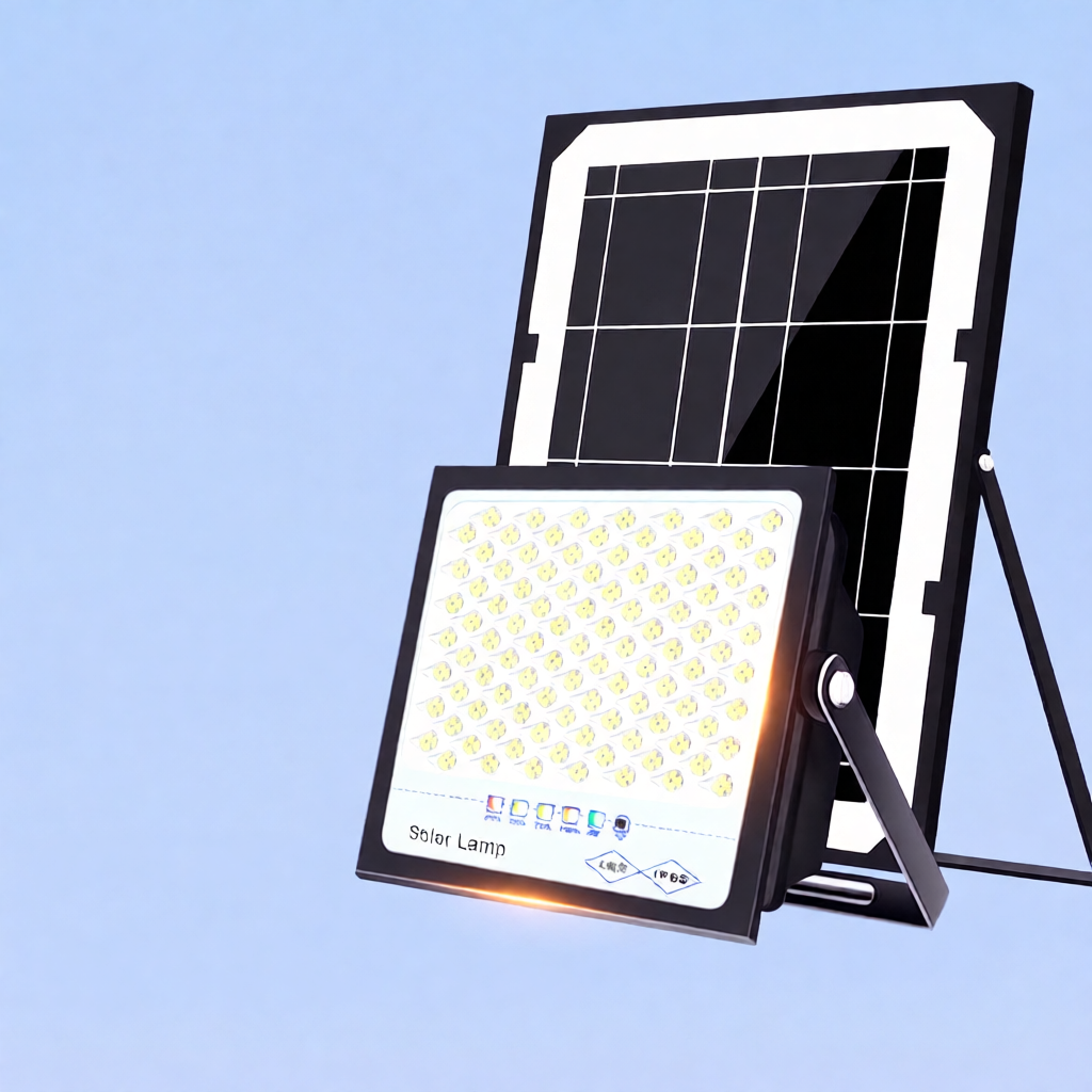 High-Brightness Solar LED Lamp with Built-in Panel – Indoor and Outdoor Use, Rainy Day Power, 10-Year Warranty