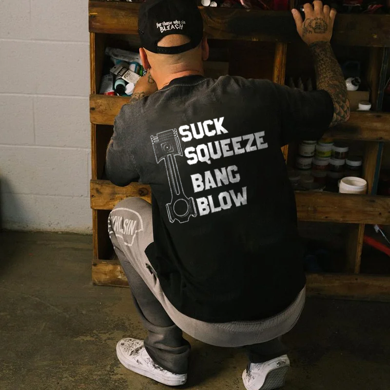Suck Squeeze Bang Blow T-shirts - Devcarry