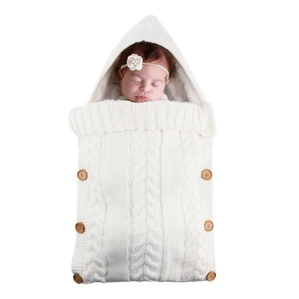 Reborn Baby Outdoor Stroller Sleeping Bag, White - Reborn Shoppe