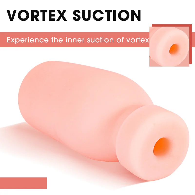Milk Bottle Realistic Vaginal Male Masturbation Cup - Rose Toy