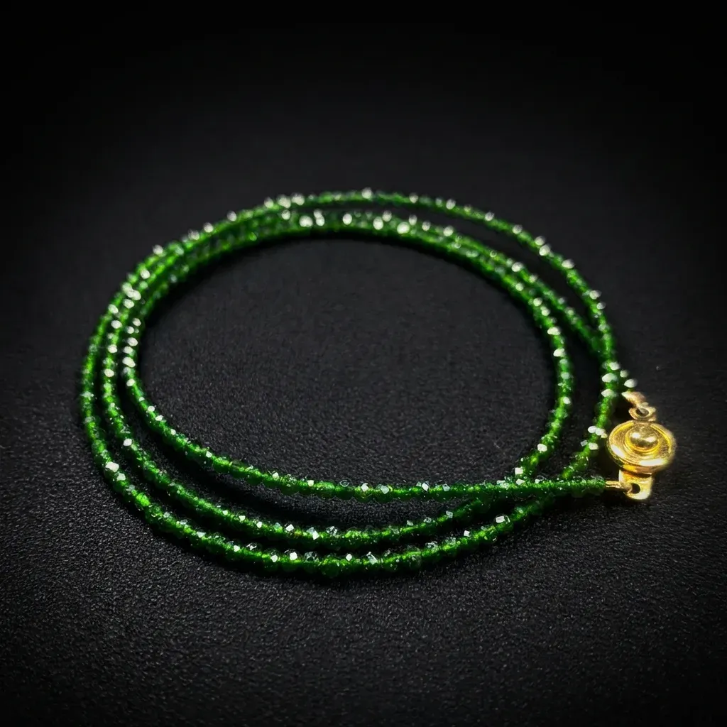 Emerald Galaxy: Faceted Green Sandstone & Spinel Triple Wrap Bracelet Triple Wrap Layered Edition