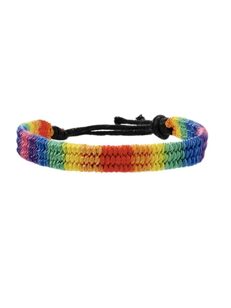 Pride Rainbow Handwoven Bracelet