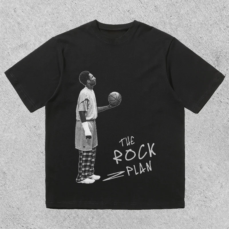 The new ball frame is gone casual street basketball T-shirt