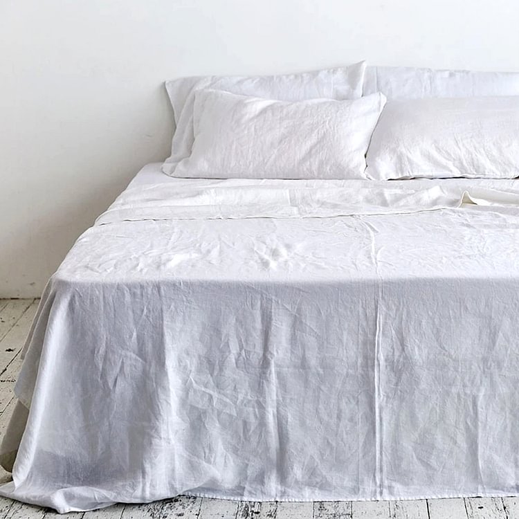4pcs | 100% Flax Linen Sheet Set-ChouChouHome