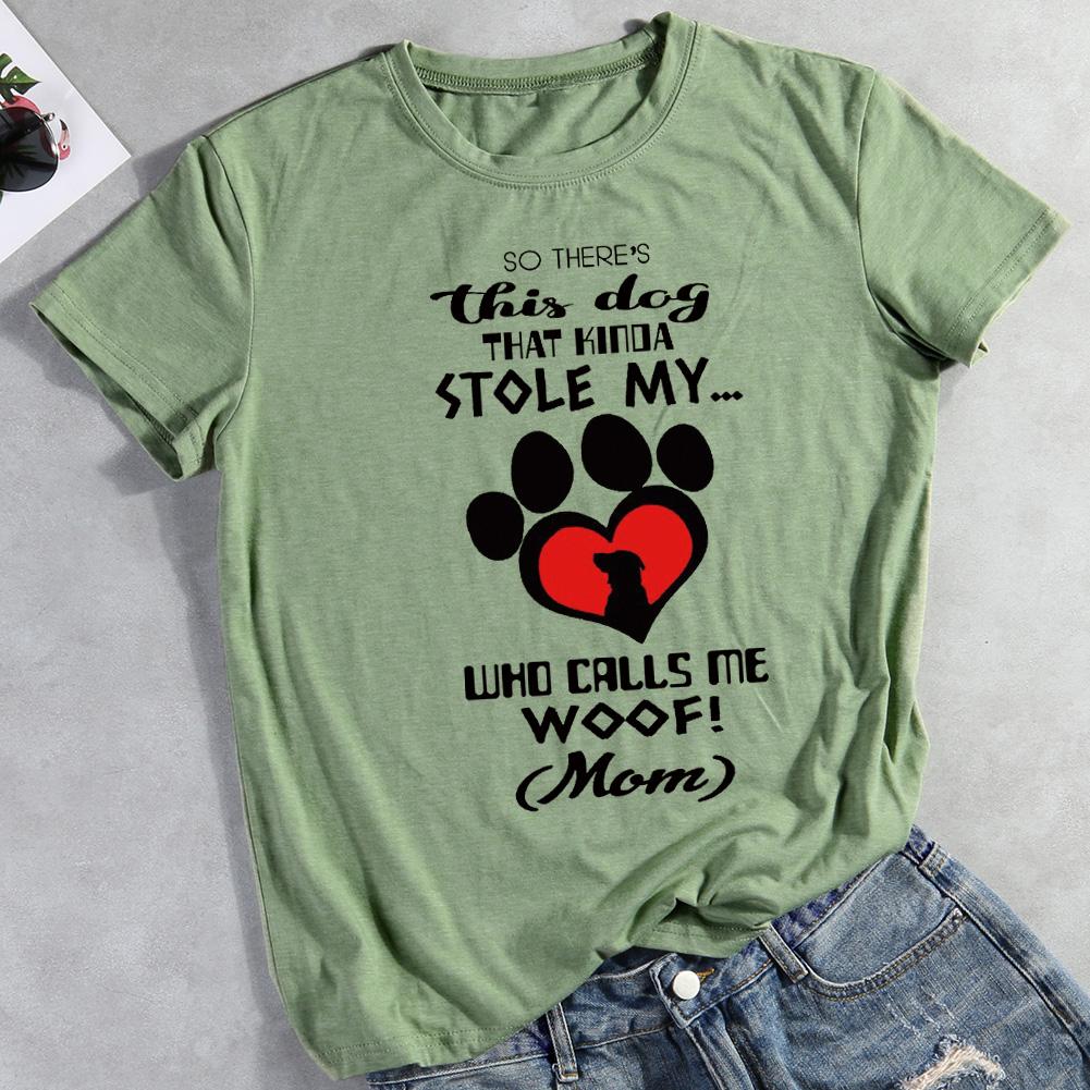 So There's This Dog That Kinda Stole My Heart  Pet Animal Lover T-shirt Tee -012181-Guru-buzz