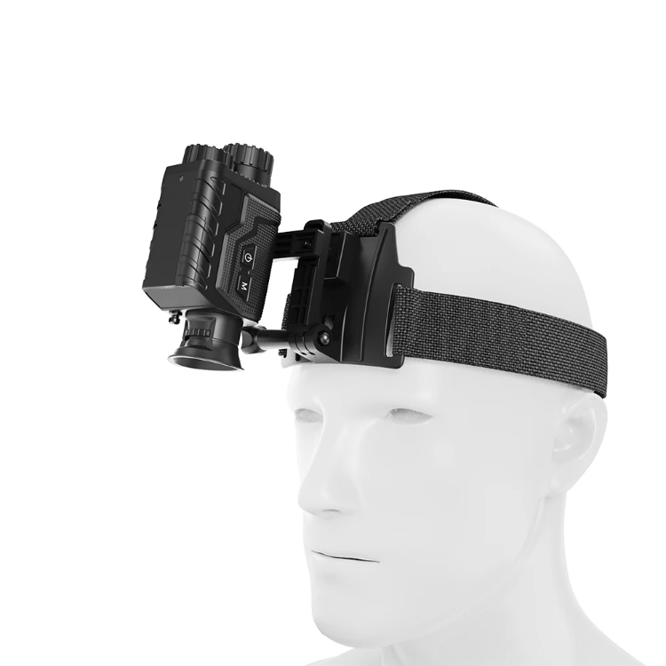 BekinTek 4K 3D Helmet Mounted Night Vision Monocular Head Mountable Goggles Rechargeable Optics Telescope IR Full Dark Observing 7x Infrared 8x Digital Zoom 4K Video Record 36M Photo 800 Degrees Diopter Adjustment 4 Color Effect 14
