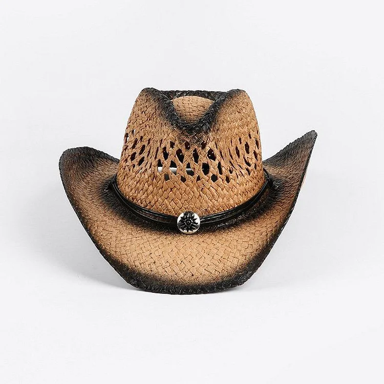 Western cowboy straw hat