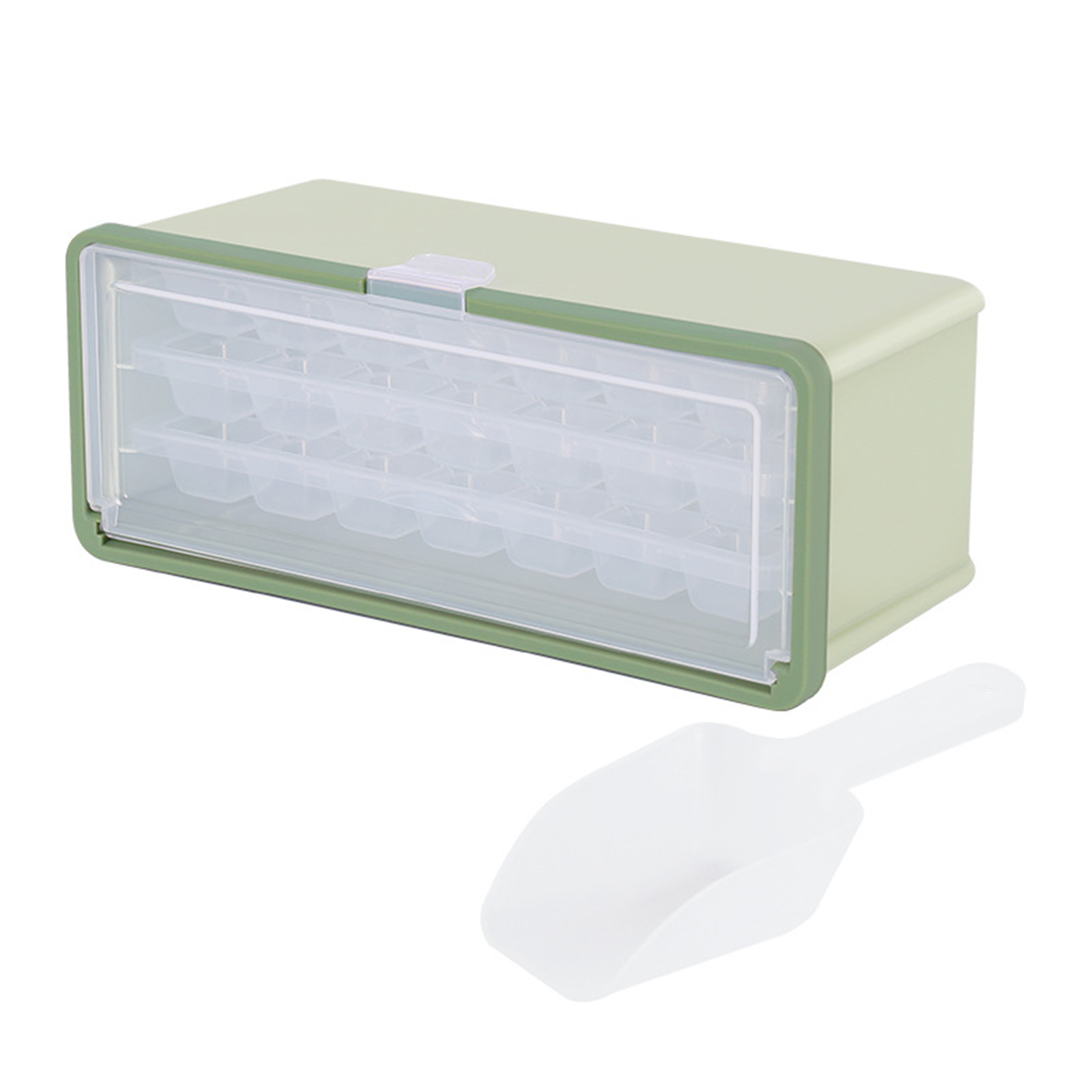 Ice Tray - Ice Cube Tray with Lid and Bin (3 Trays 1 Ice Bucket & Scoop), 501 Original
Ice Tray - Ice Cube Tray with Lid and Bin (3 Trays 1 Ice Bucket & Scoop), 501 Original