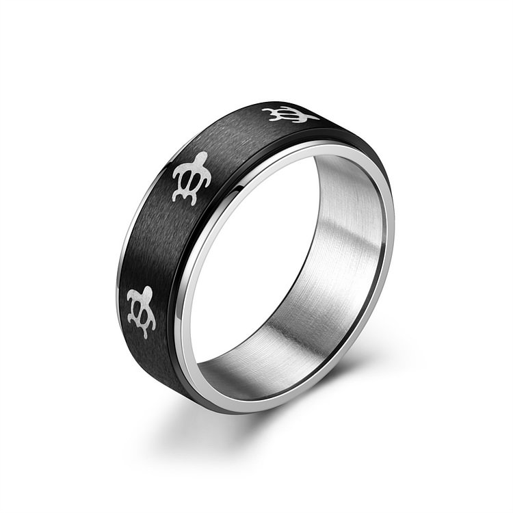 8mm Turtle Rotatable Ring