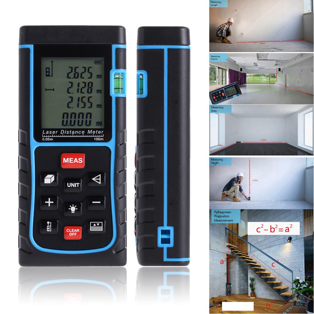 100M 3937IN 328FT DIGITAL LASER DISTANCE METER RANGE FINDER MEASURE DIASTIM-101075, 501 Original
100M 3937IN 328FT DIGITAL LASER DISTANCE METER RANGE FINDER MEASURE DIASTIM-101075, 501 Original