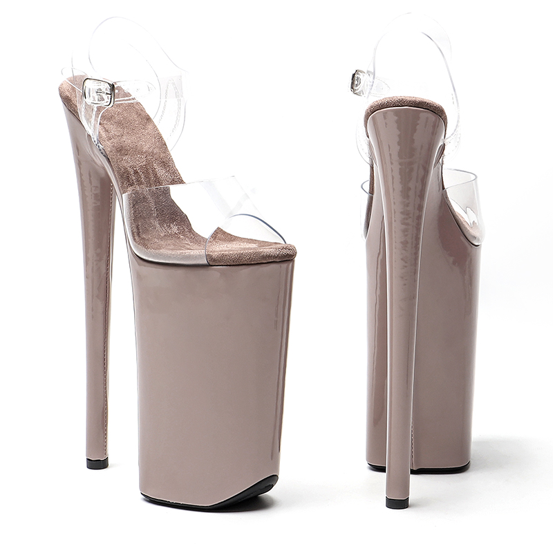 VCshoes 26CM/10inches PVC Upper Exotic High Heel Platform Party Sandals Pole Dance Shoes 1B