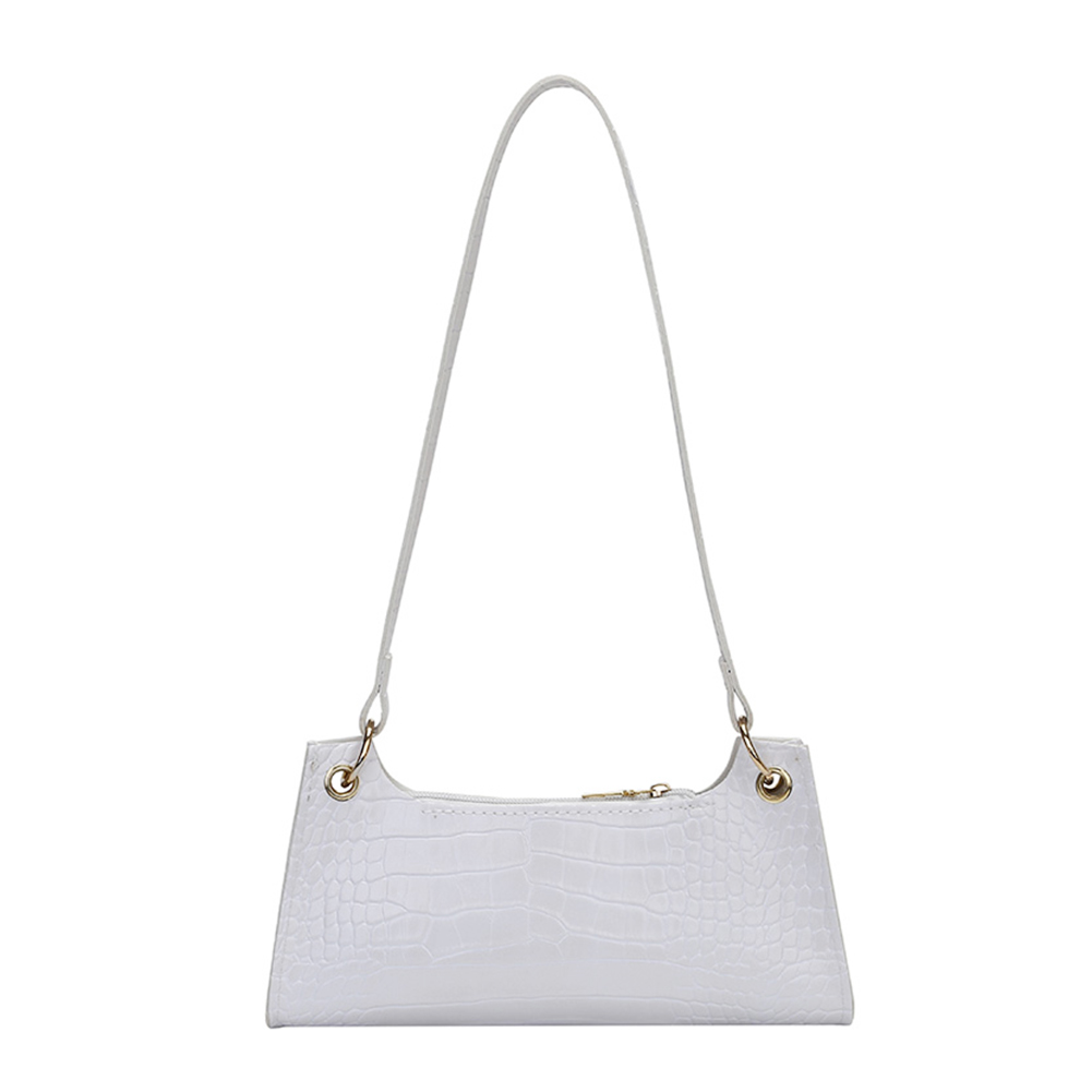 Alligator PU Handbag Totes Portable Solid Casual Shoulder Bag, White, 501 Original
Alligator PU Handbag Totes Portable Solid Casual Shoulder Bag, White, 501 Original
