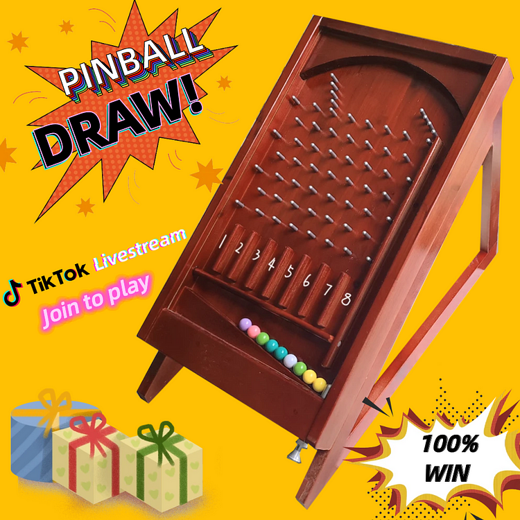 Pinball Draw Game Ticket - Premium Price 100% Win Random Handmade Mini Pistols or AK47