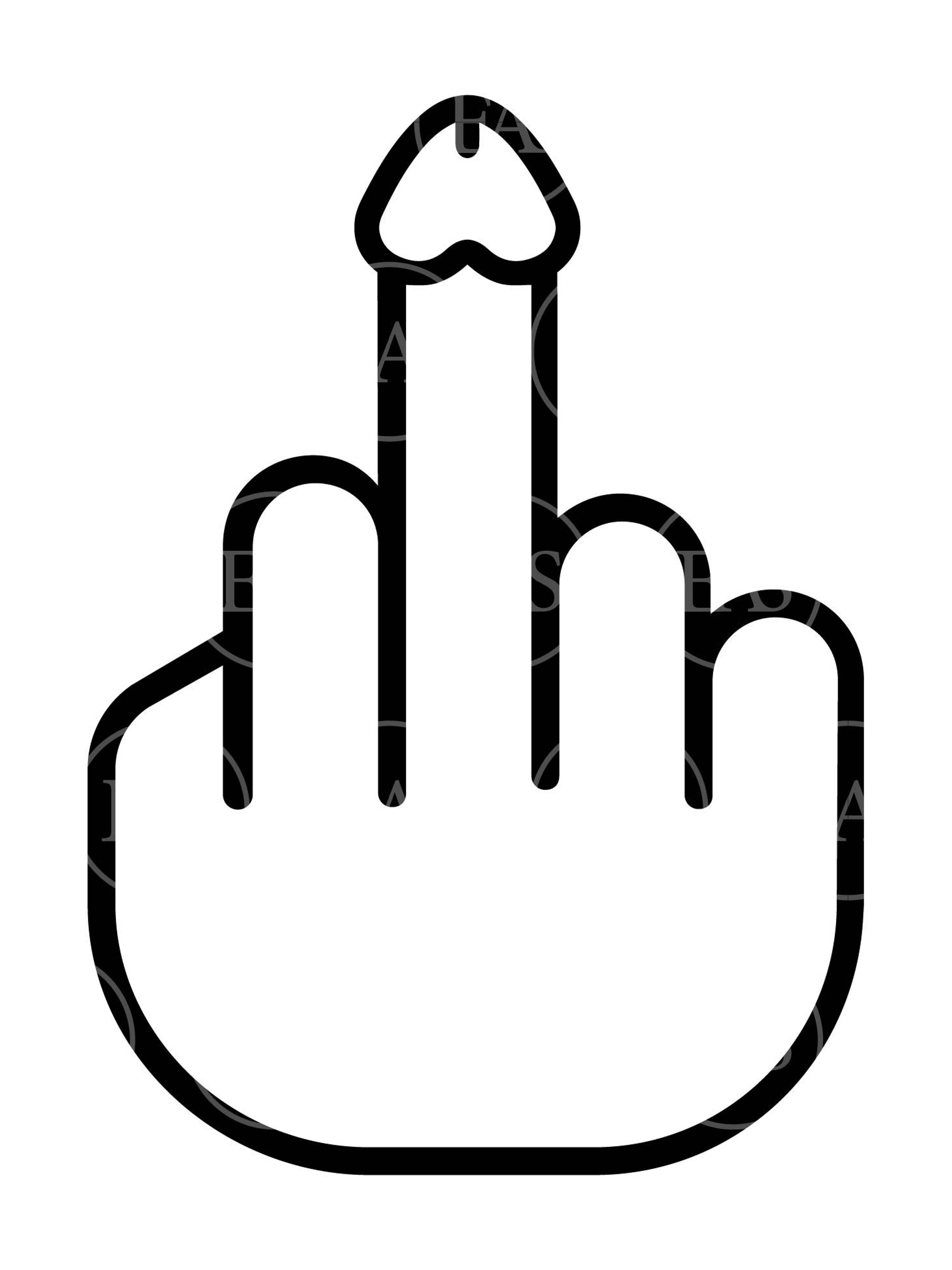 Penis Middle Finger Svg Fuck You Svg Fuck Off Svg Vector Cut File
