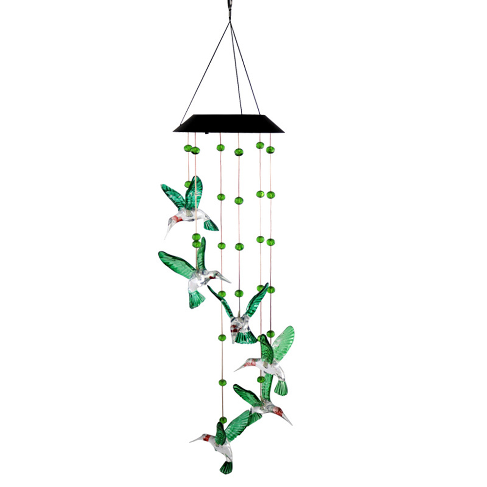LED Solar Wind Bell Hummingbird Hanging Ornaments Outdoor Garden Wind Chime, 501 Original
LED Solar Wind Bell Hummingbird Hanging Ornaments Outdoor Garden Wind Chime, 501 Original