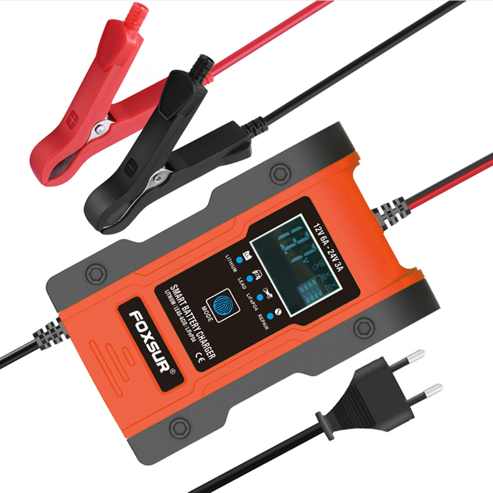 12V 6A 24V 3A Smart Battery Charger Automatic Pulse Repair with LCD Display, Had, 501 Original
12V 6A 24V 3A Smart Battery Charger Automatic Pulse Repair with LCD Display, Had, 501 Original