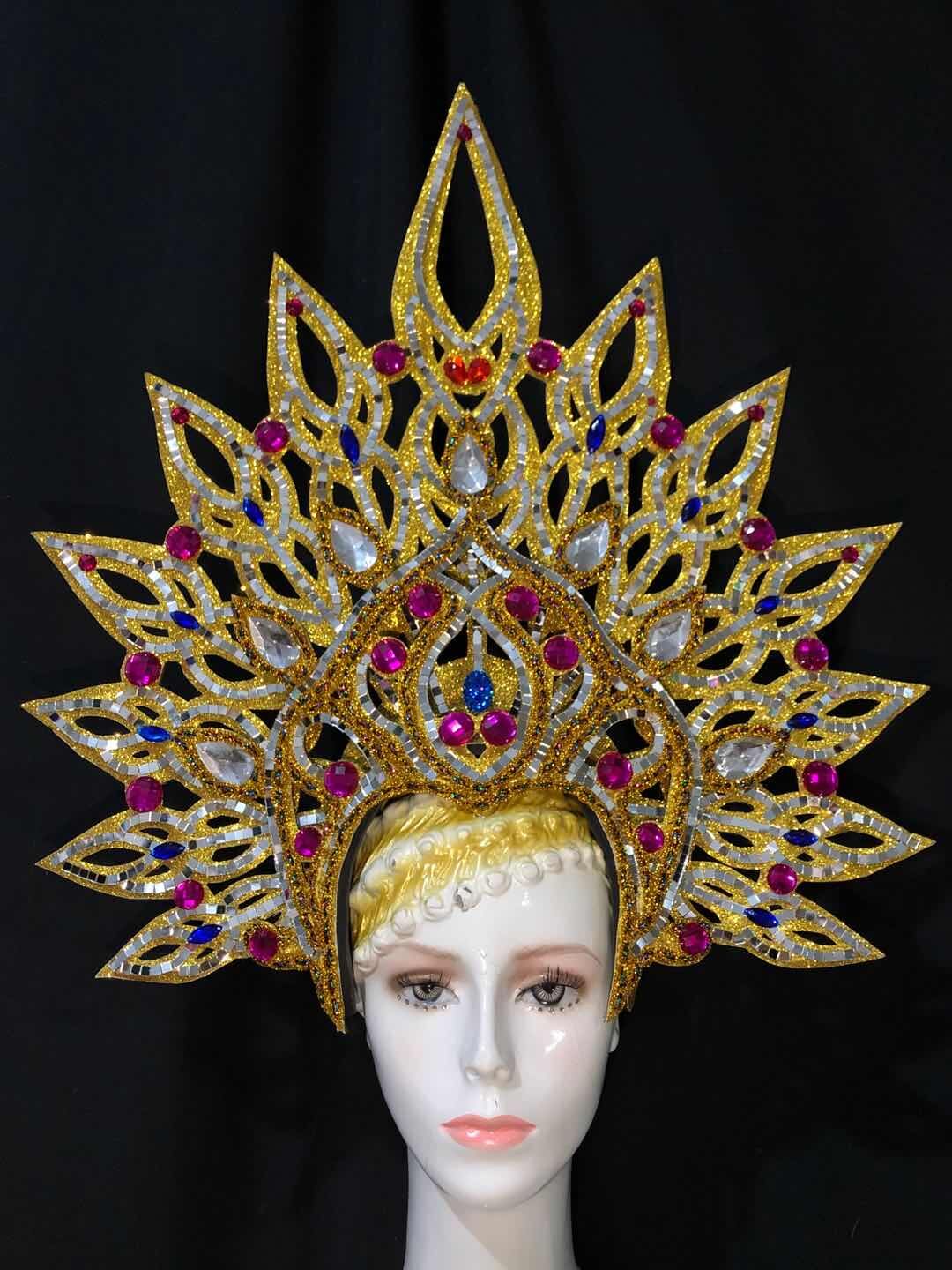 VCSHOES Latin Dance Samba Accessories Exquisite Headdress Feathers Delicate Dance Shows Accessories