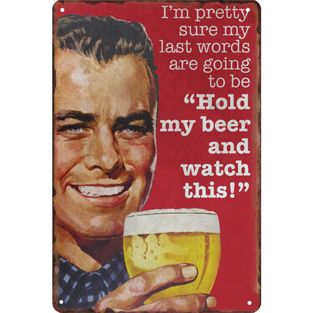 Drinks Metal Tin Signs 812inch 