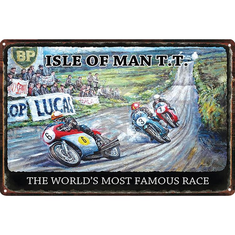 Isle Of Man TT Motorcycle - Vintage Tin Signs/Wooden Signs - 20*30cm/30*40cm