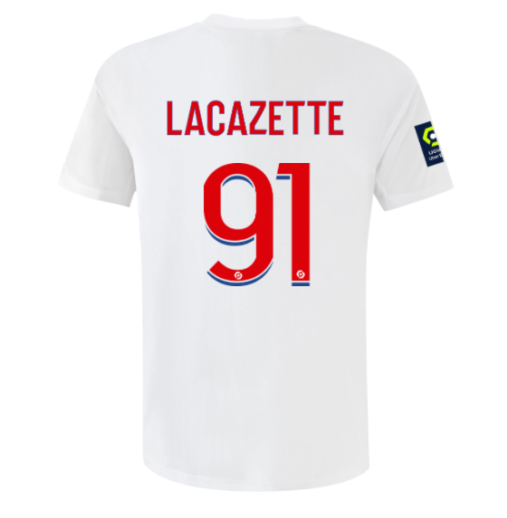 Olympique Lyon Alexandre Lacazette 91 Home Shirt Kit 2022-2023