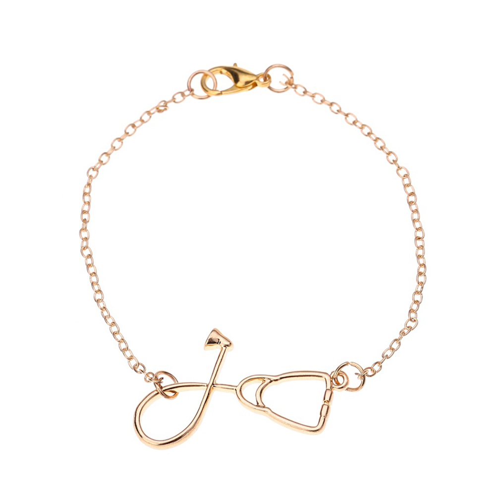 Stethoscope Bracelet Fashion Women Alloy Chain Jewelry Birthday Gift (Gold, 501 Original
Stethoscope Bracelet Fashion Women Alloy Chain Jewelry Birthday Gift (Gold, 501 Original