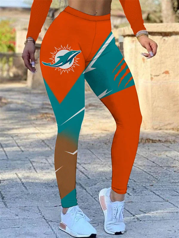 Miami Dolphins
High Waist Push Up Printed Leggings