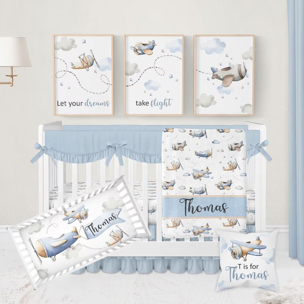 Airplane Crib Bedding SetDuckbe