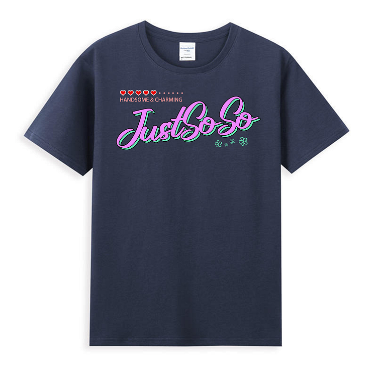 Unisex Just Soso Shirts Ink Blue
