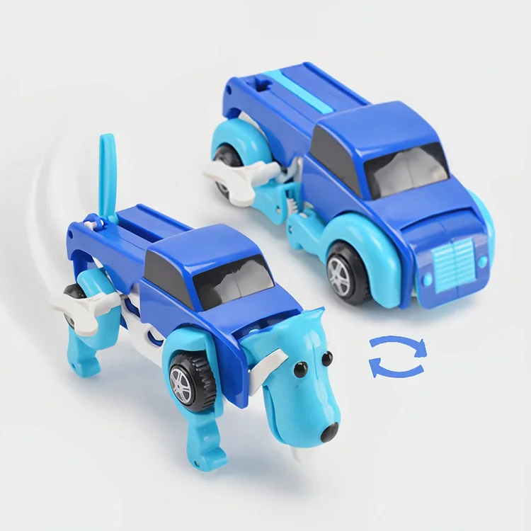 Automatic Transforming Dog Car Clockwork Toy