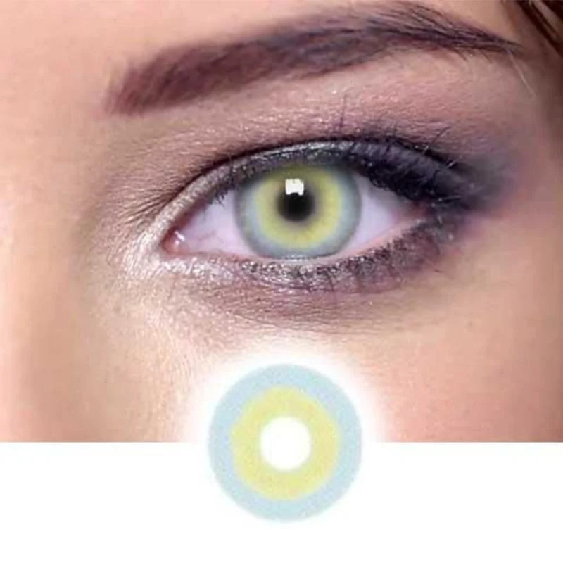Two-color eyes (12 months) contact lenses